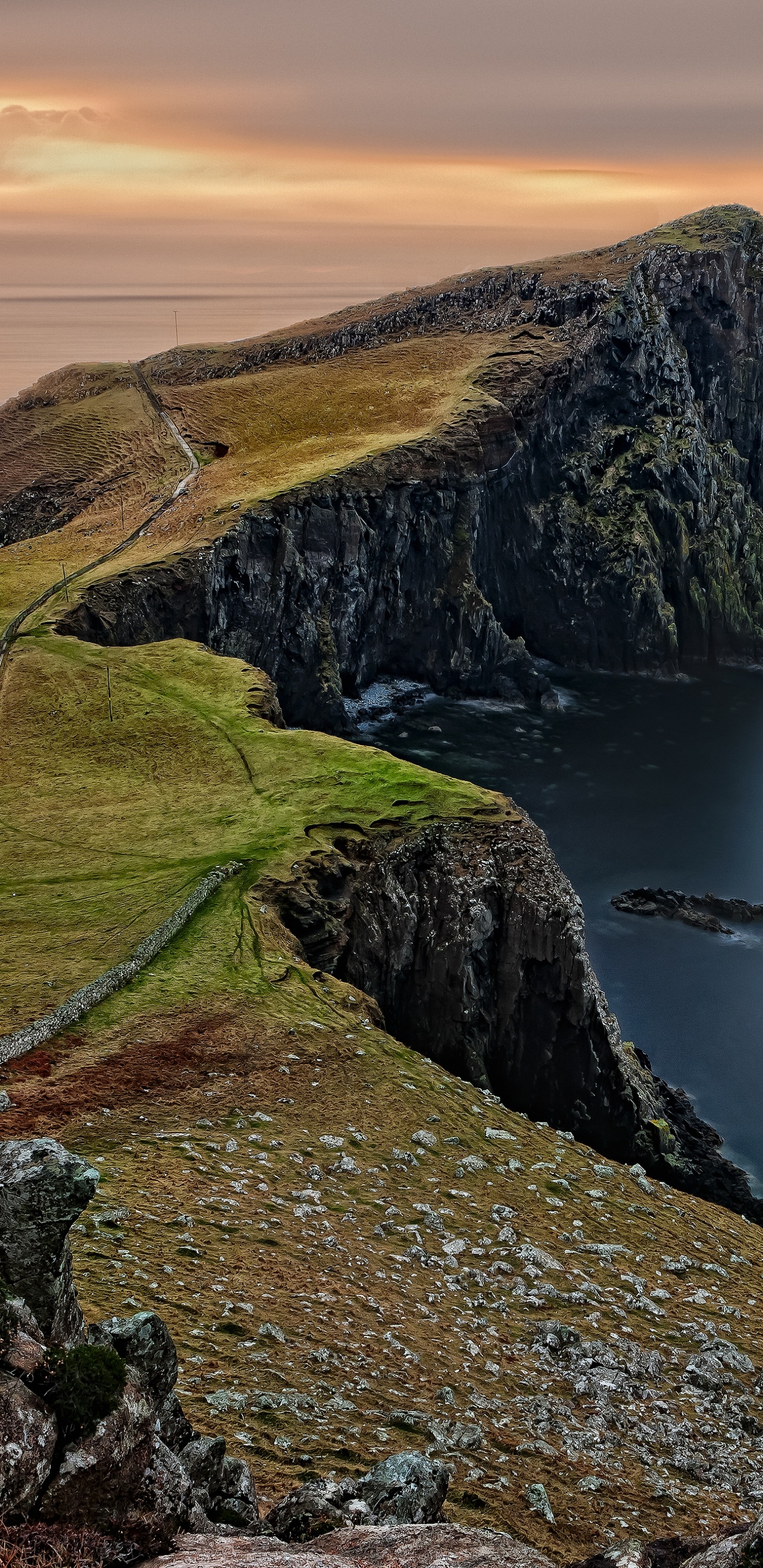 苏格兰高地, 性质, 海岸, 大海, 岬 壁纸 1440x2960 允许