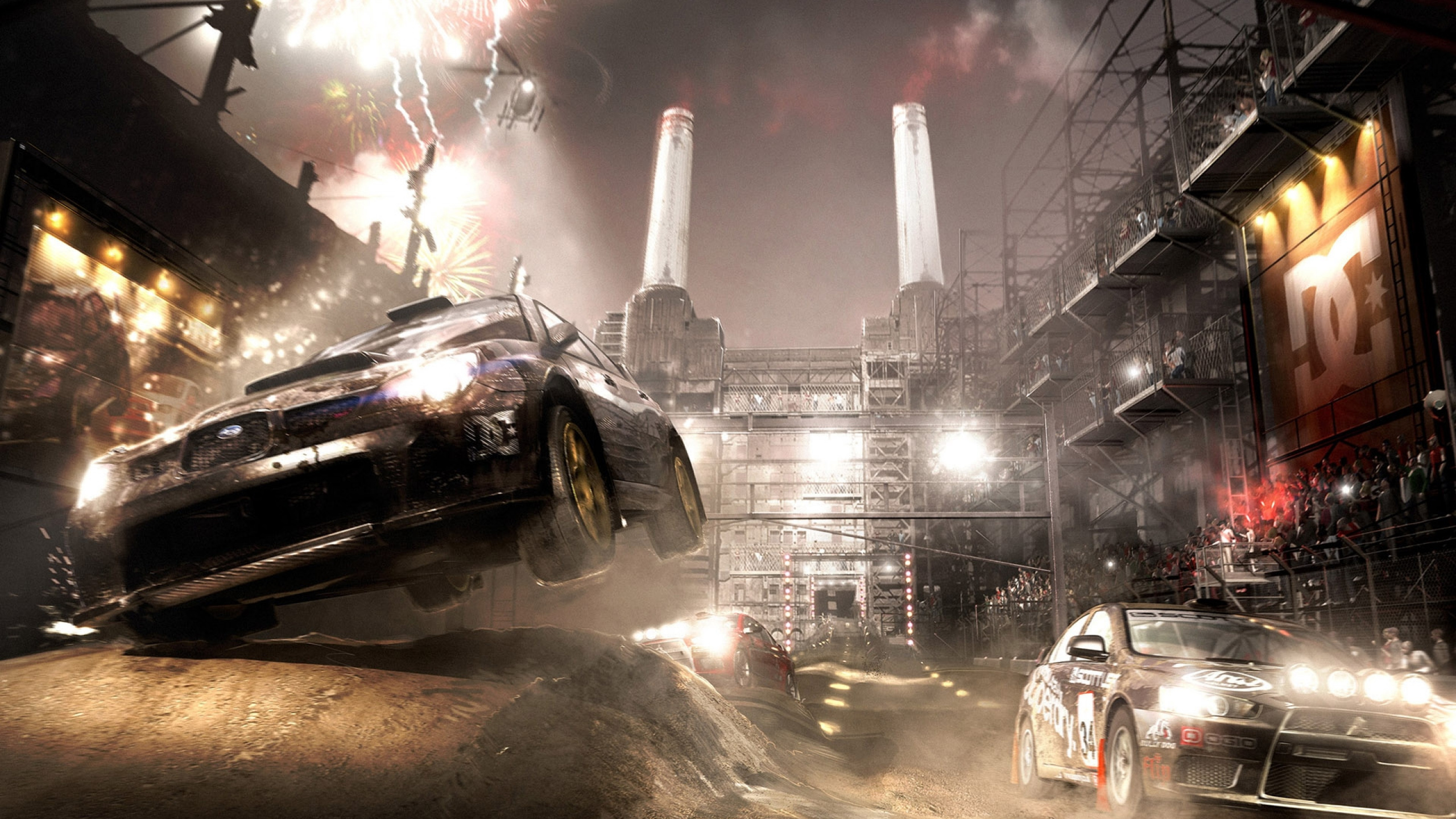 Schmutz 3, Racing Video Game, Pc-Spiel, Auto, Explosion. Wallpaper in 2560x1440 Resolution