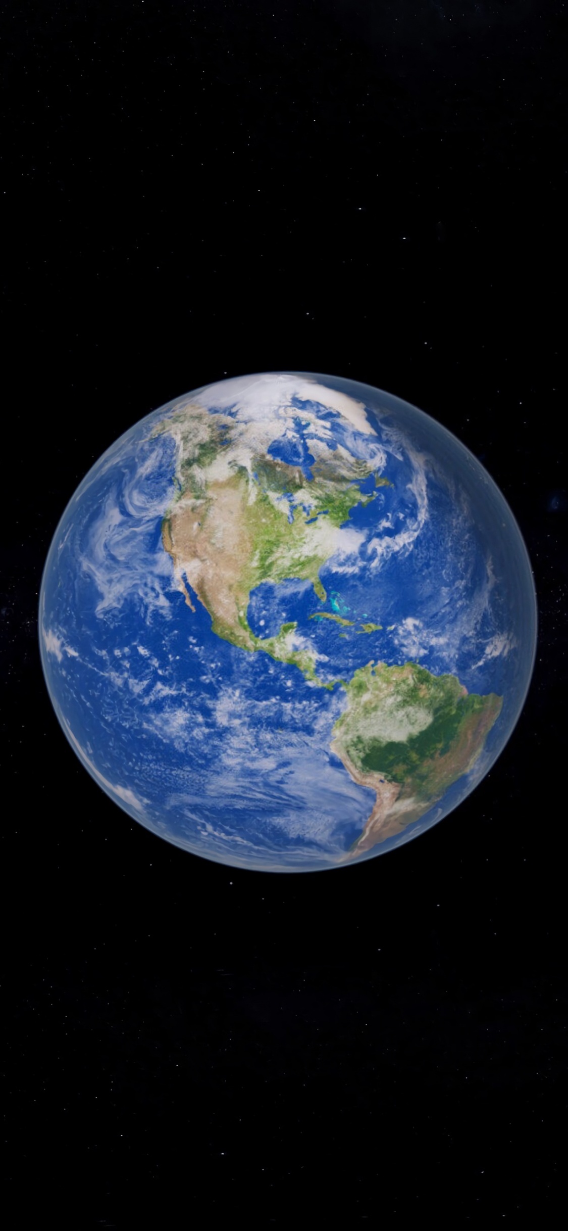 Globe Terrestre Bleu et Blanc. Wallpaper in 1125x2436 Resolution