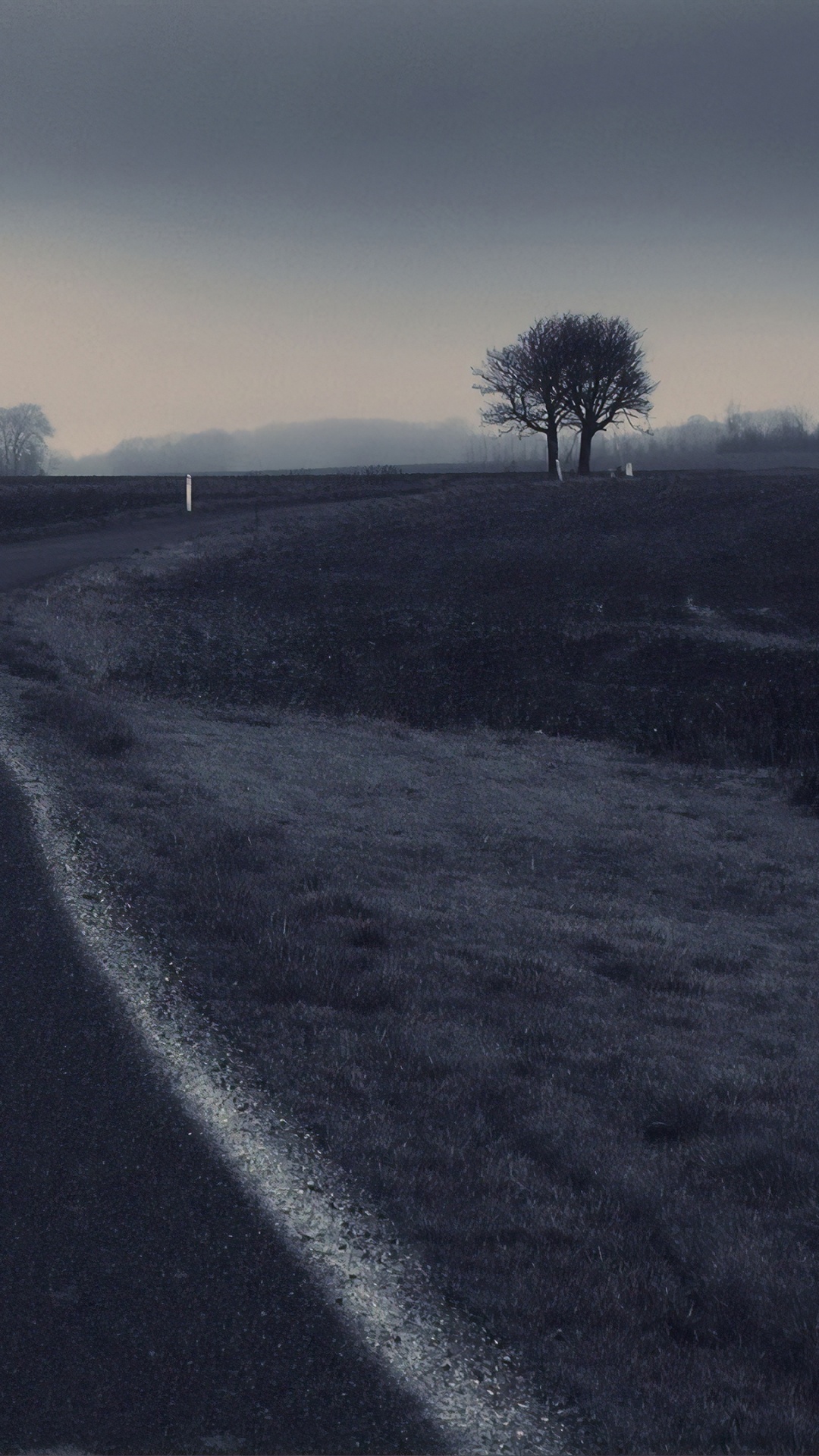 Route, Noir, Horizon, Atmosphère, Matin. Wallpaper in 1080x1920 Resolution