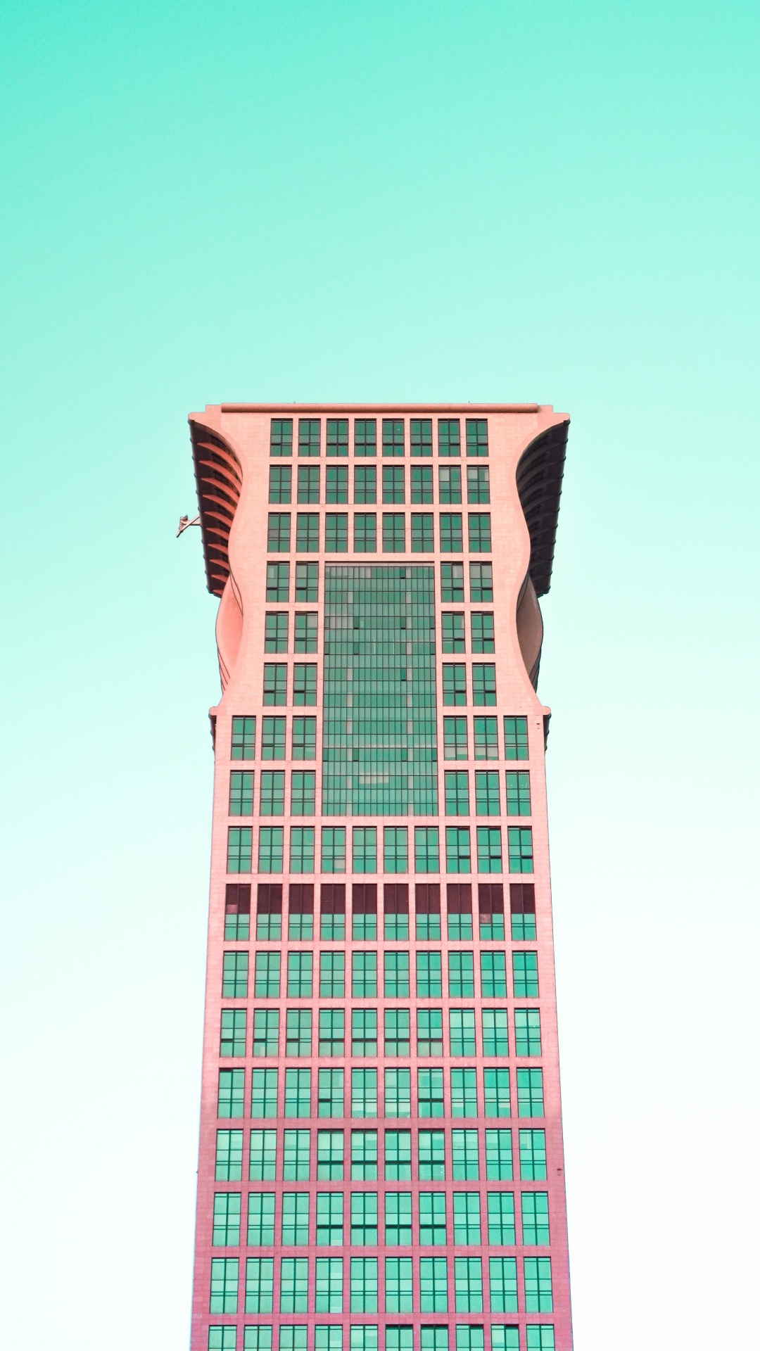 建筑, 矩形, 格子, 黑色和白色的, 高层建筑 壁纸 1080x1920 允许