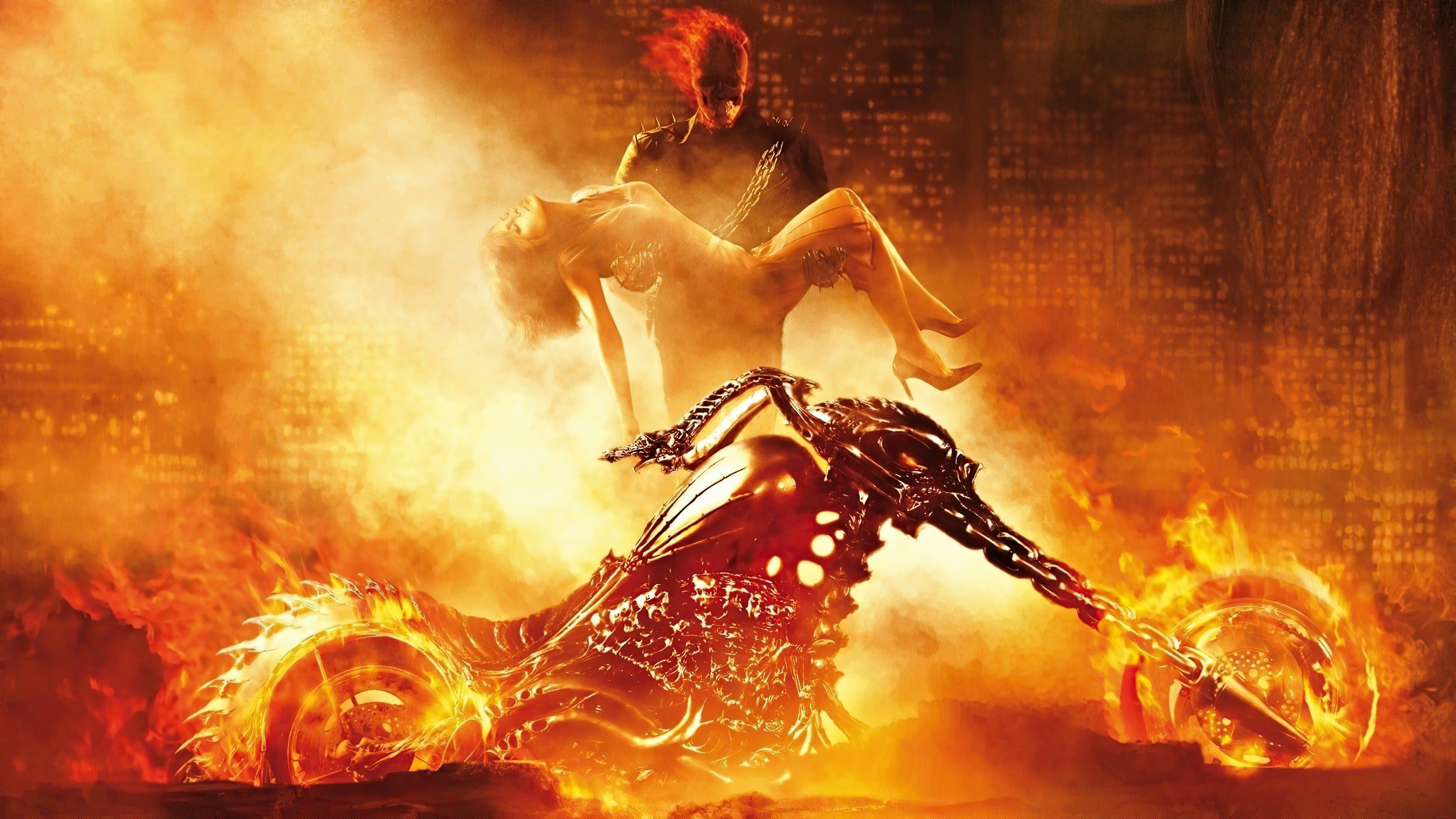 Ghost Rider, Art, Heat, Performing Arts, Entertainment. Wallpaper in 3840x2160 Resolution