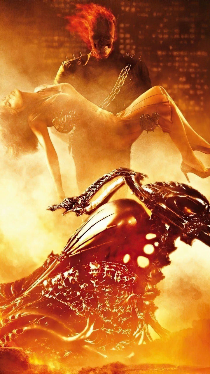 Ghost Rider, Arte, Calor, Artes Escénicas, Entretenimiento. Wallpaper in 720x1280 Resolution