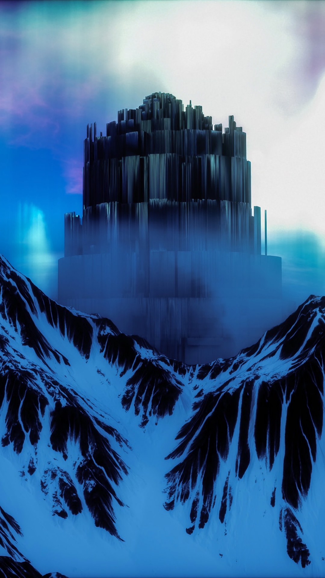 Schneebedeckter Berg in Der Nähe Von Gewässern Tagsüber. Wallpaper in 1080x1920 Resolution