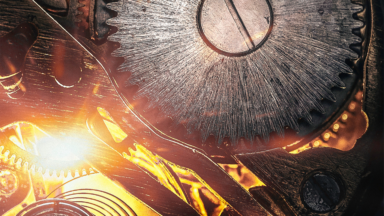 Reloj, Arte, Arte Fractal, Circulo, Metal. Wallpaper in 1280x720 Resolution