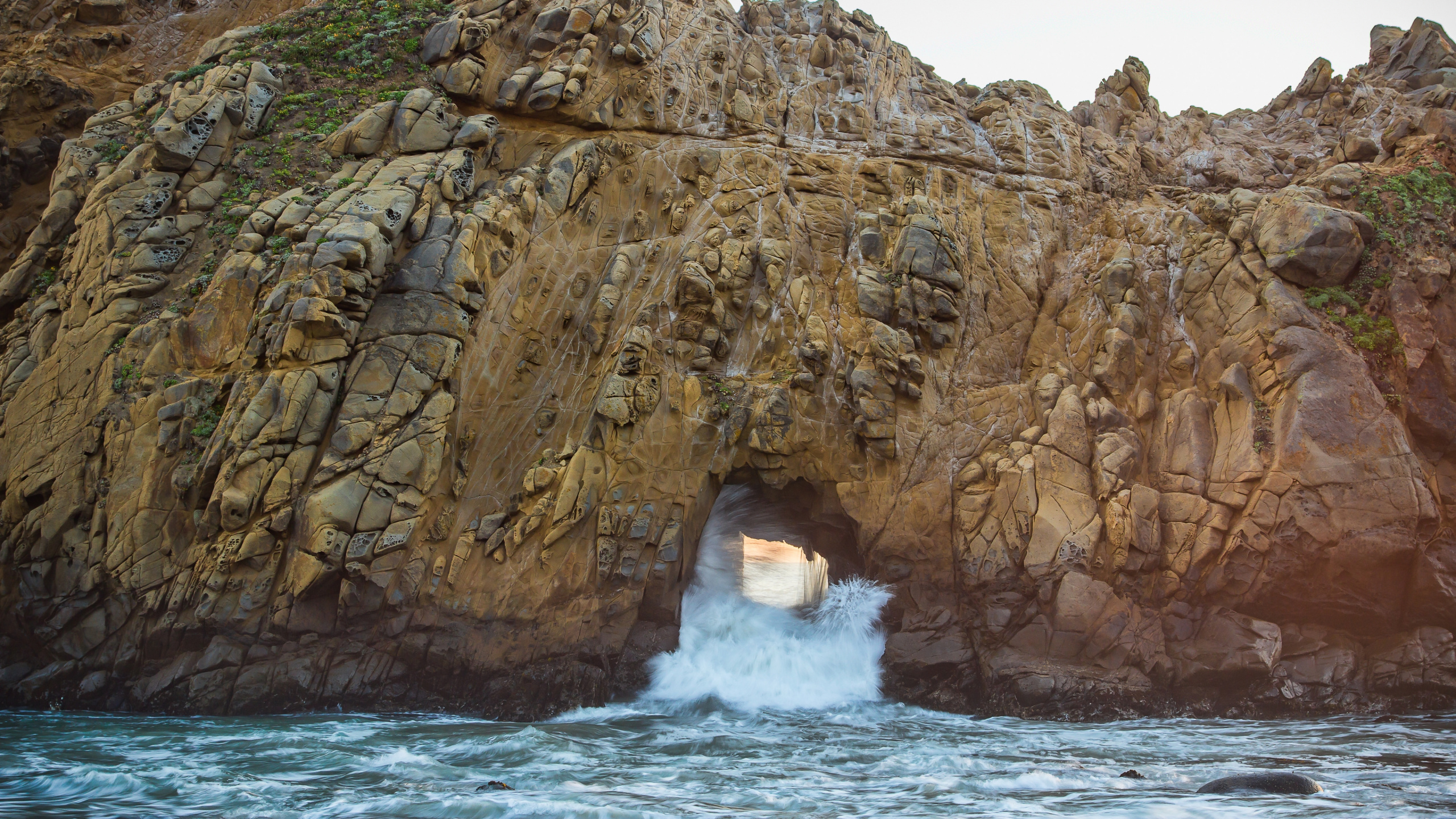 Pfeiffer Beach, Beach, Sea, Water, Water Resources. Wallpaper in 2560x1440 Resolution