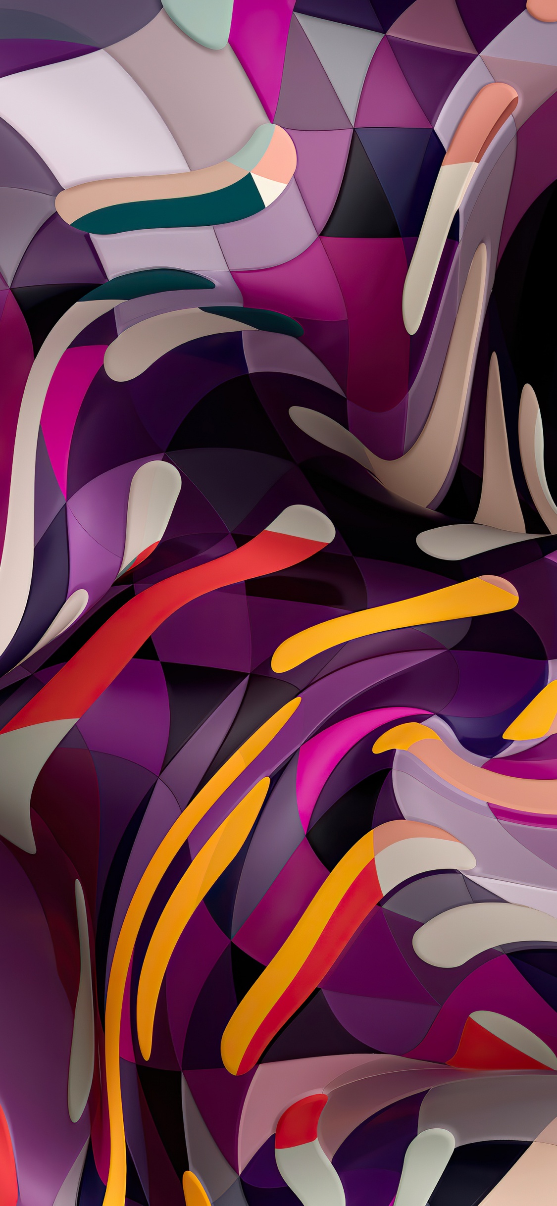 Arts Visuels, Graphisme, Art Fractal, Graphique, Purple. Wallpaper in 1125x2436 Resolution