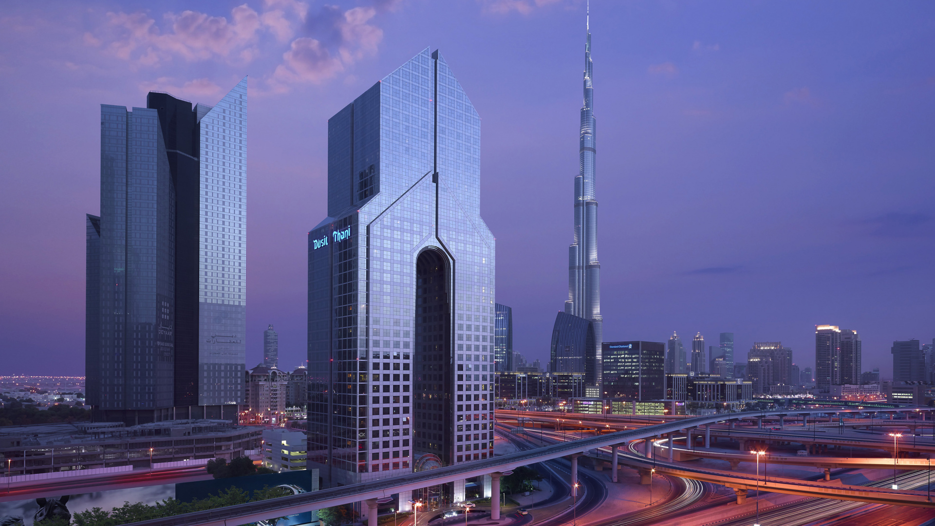 Time Lapse Photography of City Buildings During Night Time. Wallpaper in 1920x1080 Resolution