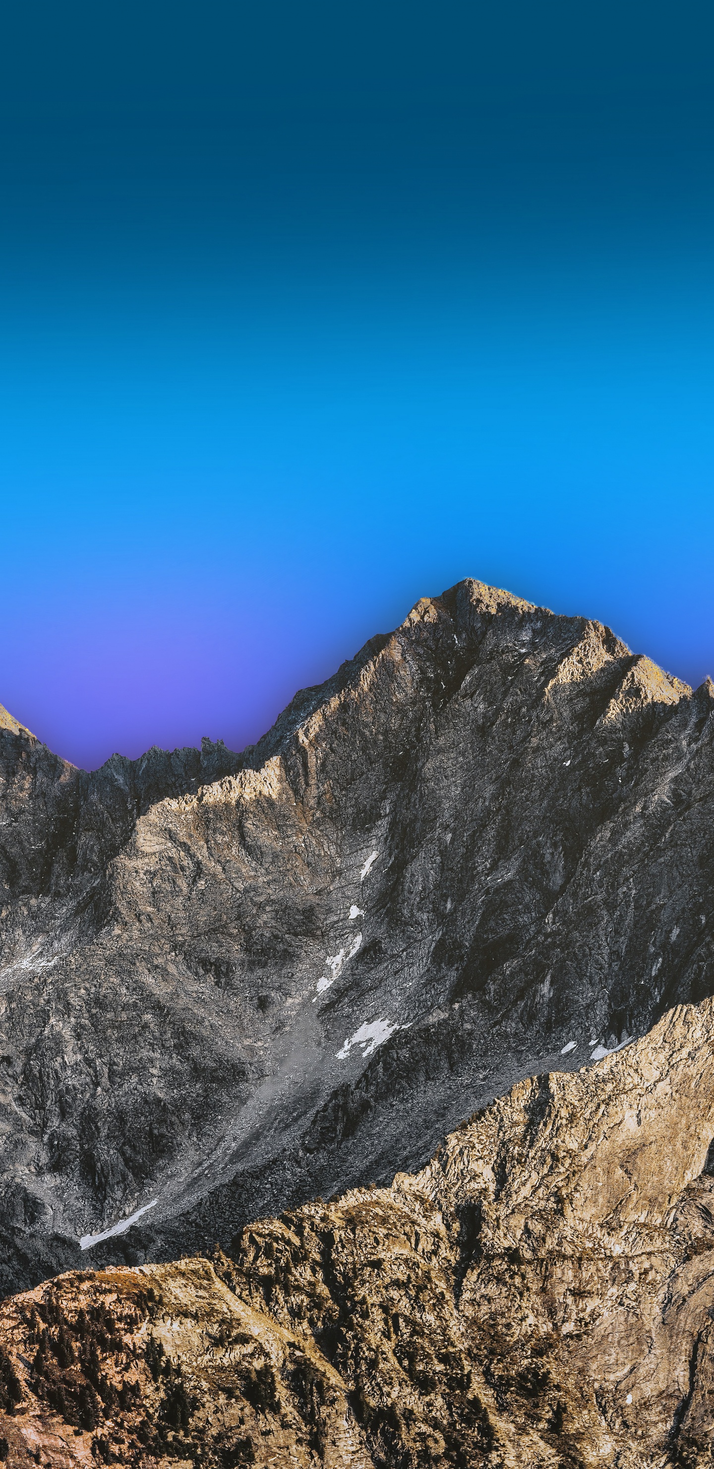 Cloud, Mountain, Slope, Highland, Bedrock. Wallpaper in 1440x2960 Resolution