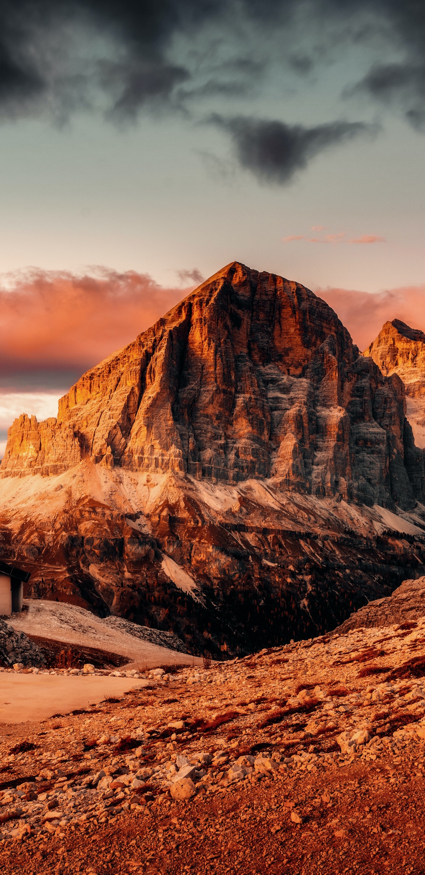Dolomites, Dolomiti Superski, Trois Choix, Karersee, Rideau DAmpezzo. Wallpaper in 1440x2960 Resolution