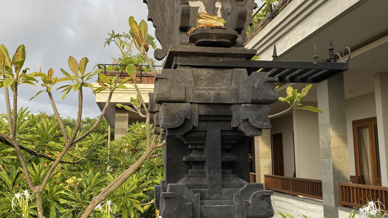 Indonésie, Bali, Statue, Nature, Végétation. Wallpaper in 1280x720 Resolution