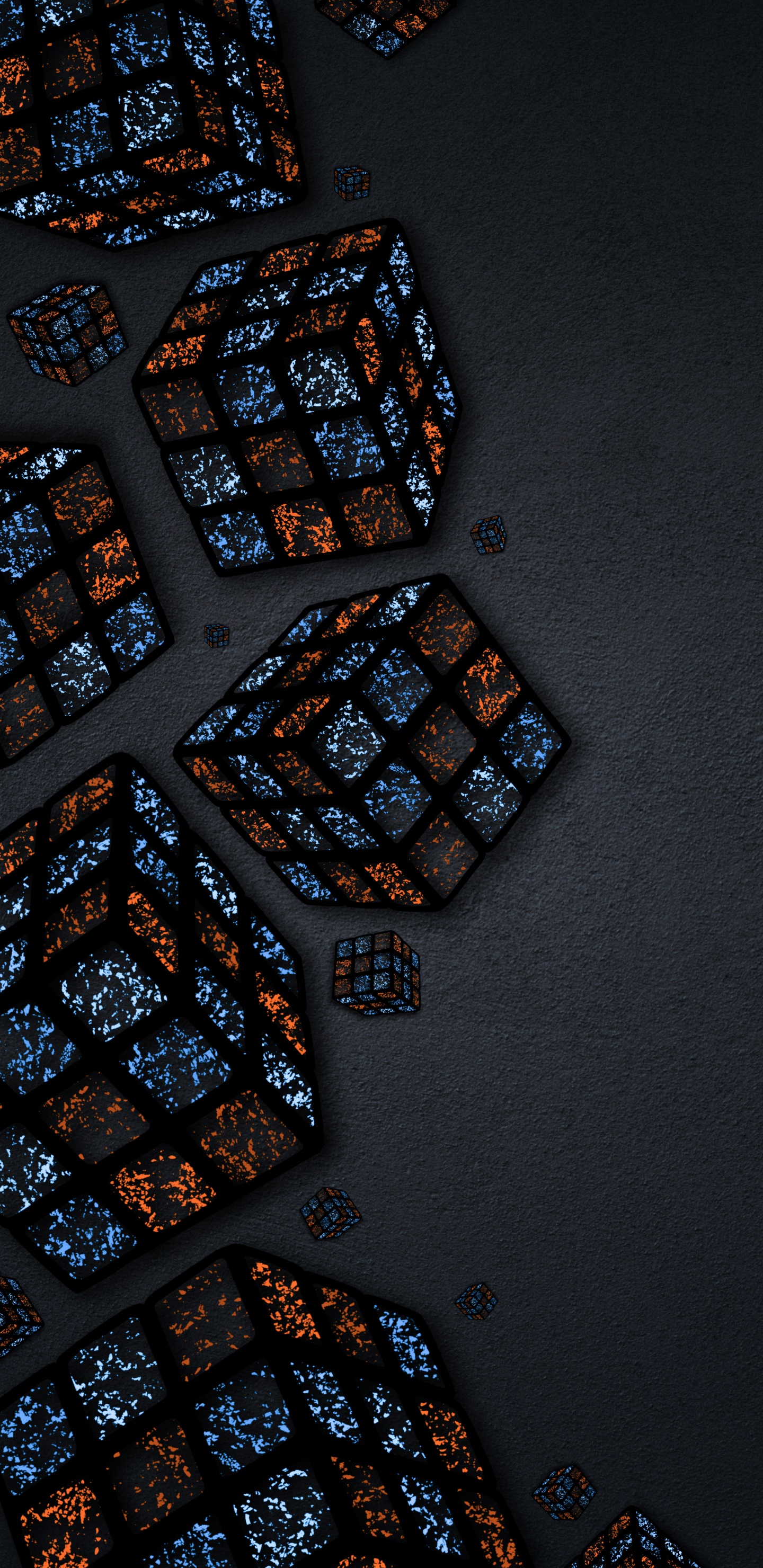 Eau, de Teintes et de Nuances, Art, Verre, Obscurité. Wallpaper in 1440x2960 Resolution