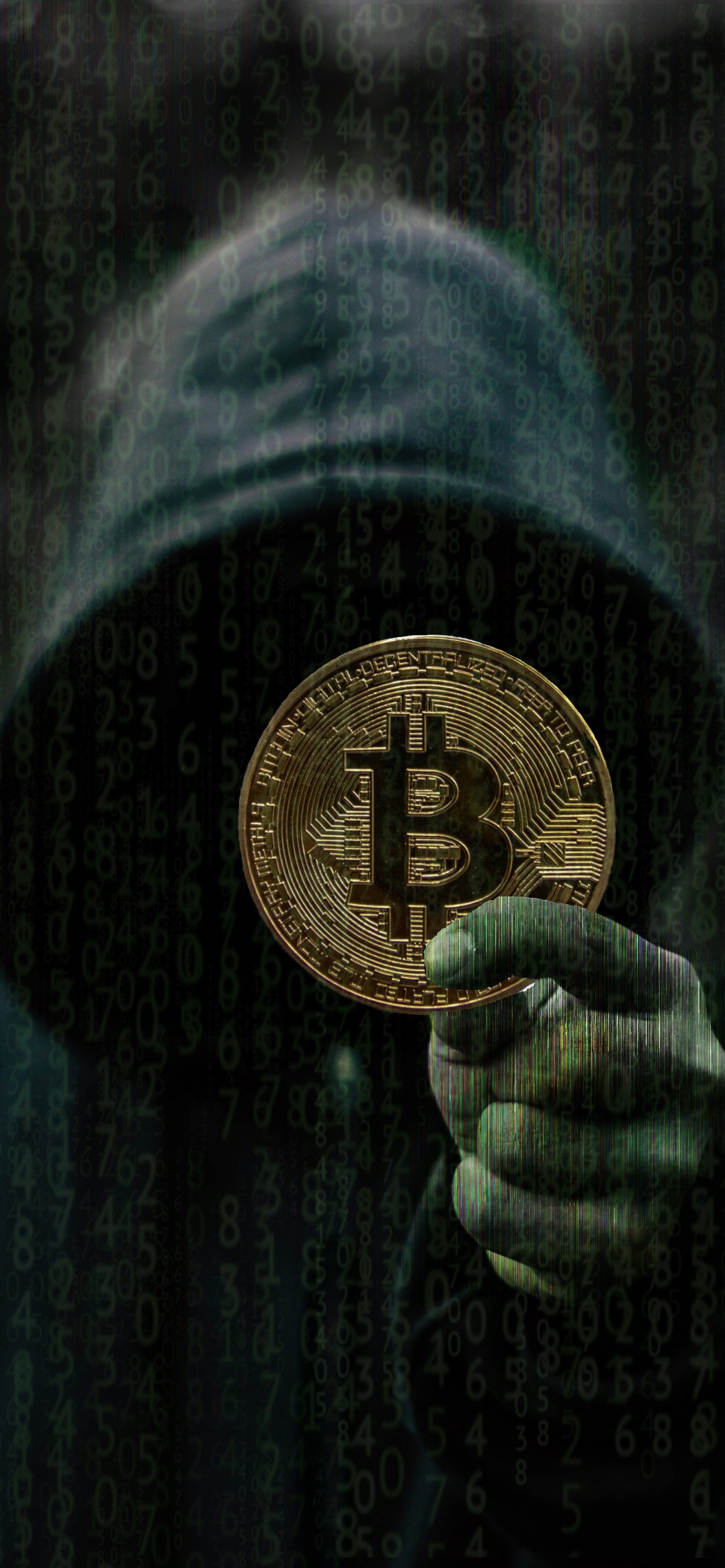 Persona Sosteniendo Una Moneda Redonda de Oro. Wallpaper in 1242x2688 Resolution