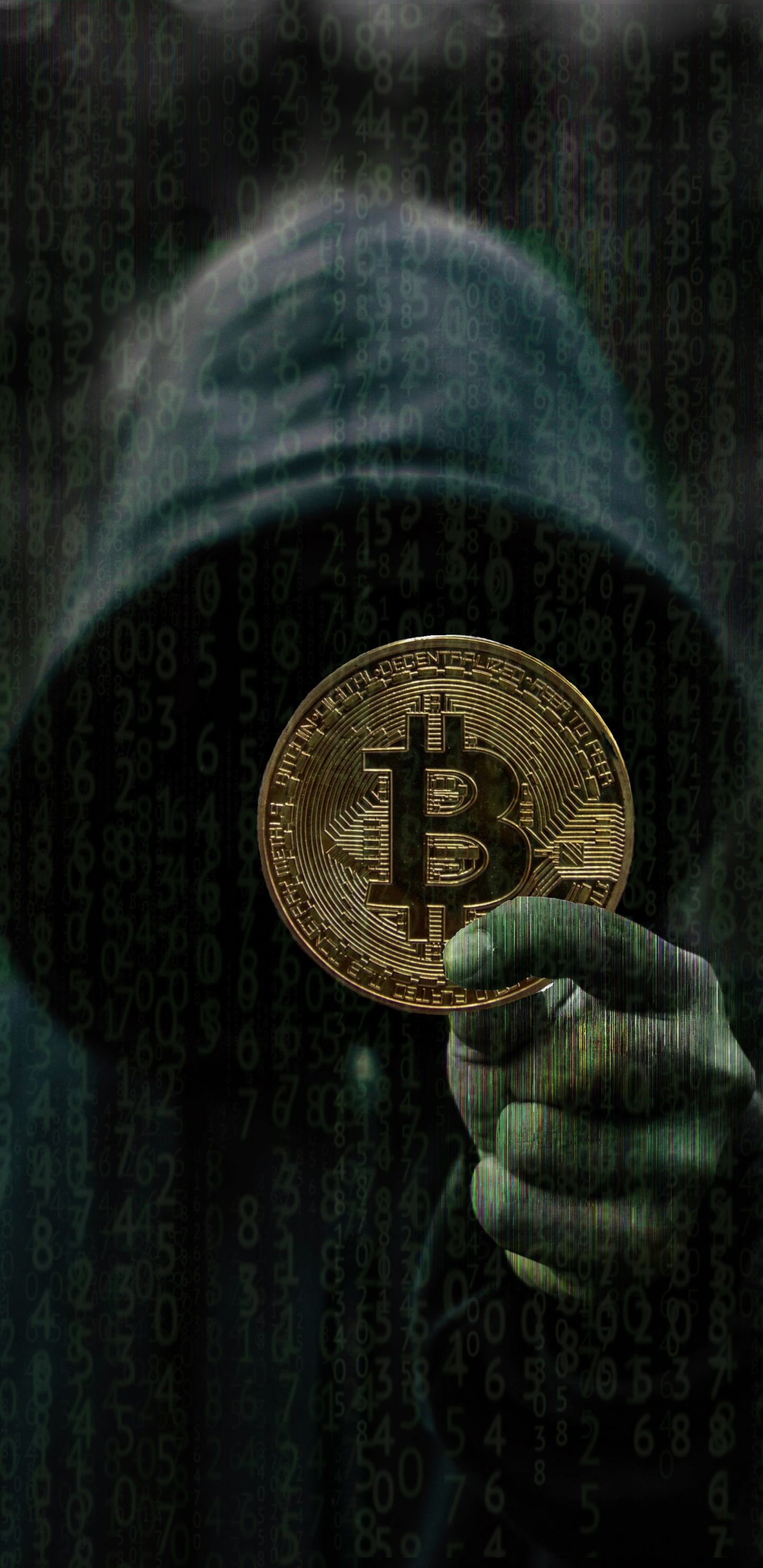 Persona Sosteniendo Una Moneda Redonda de Oro. Wallpaper in 1440x2960 Resolution