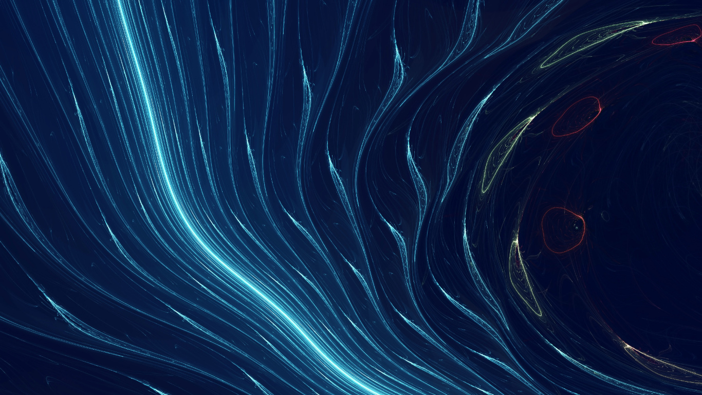 Blue and White Abstract Painting. Wallpaper in 1366x768 Resolution