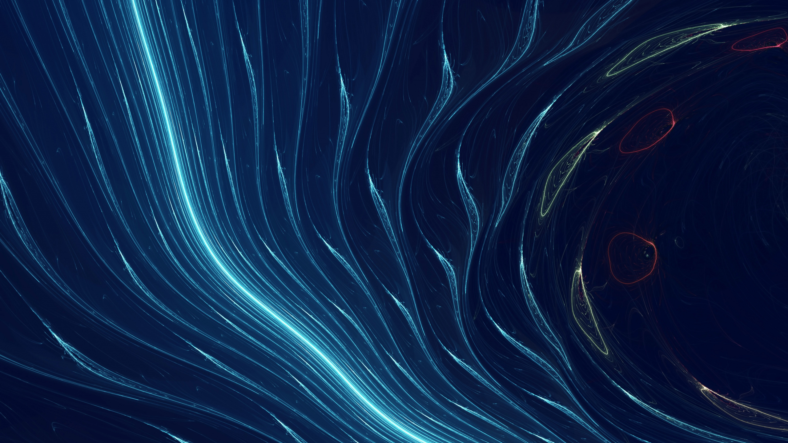 Blue and White Abstract Painting. Wallpaper in 2560x1440 Resolution