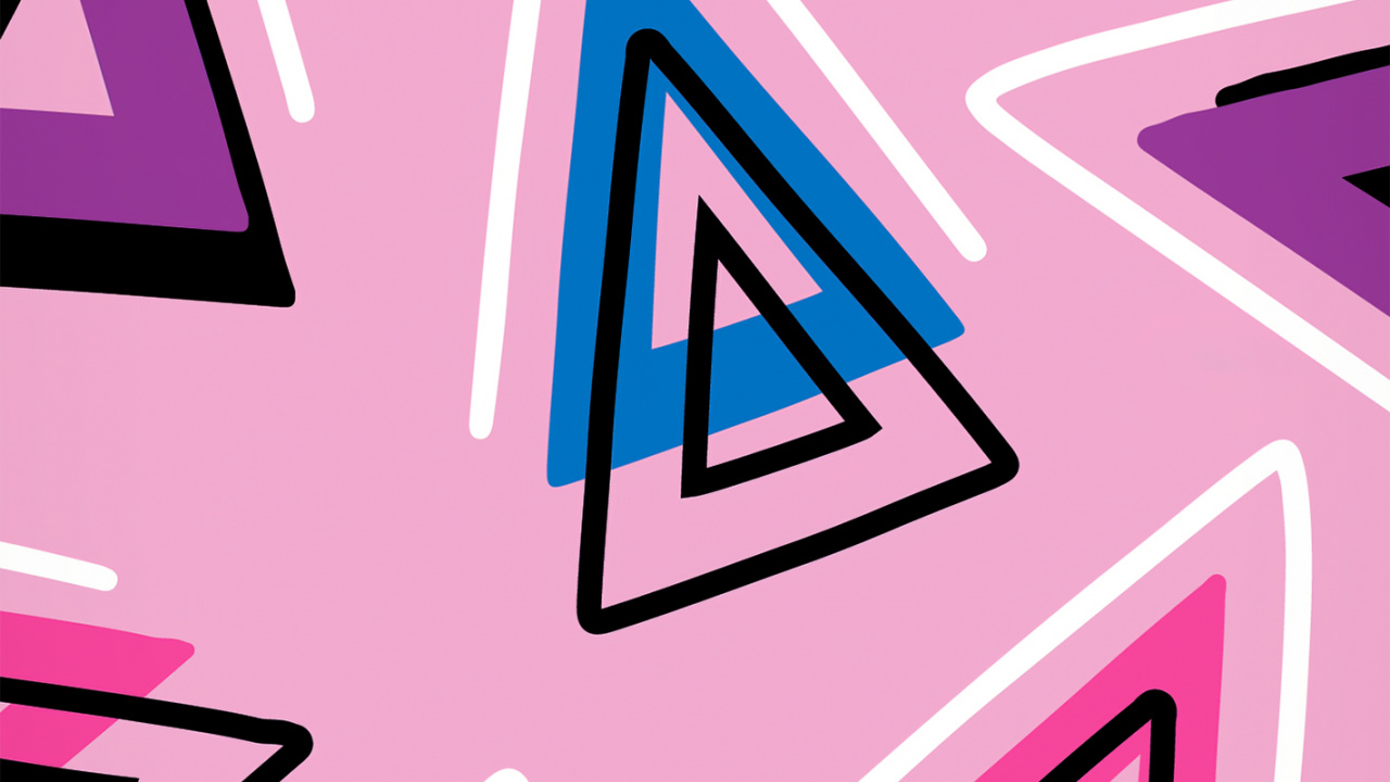 Muster, Design, Grafik-design, Pink, Magenta. Wallpaper in 1280x720 Resolution