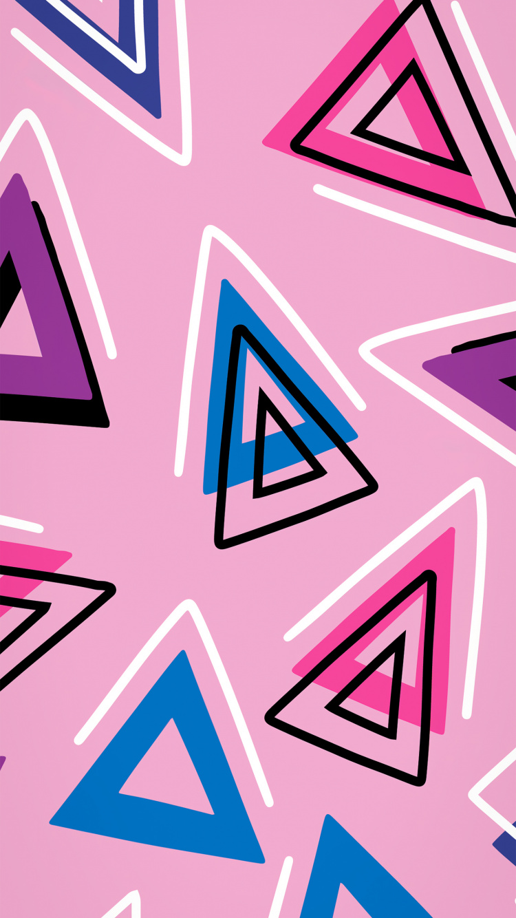 Muster, Design, Grafik-design, Pink, Magenta. Wallpaper in 750x1334 Resolution