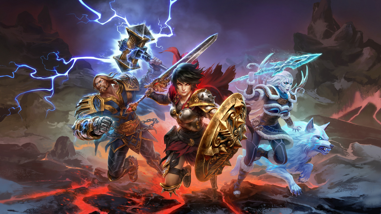 Schlagen, Multiplayer-video-Spiel, Dämonen, Illustration, Grafik-design. Wallpaper in 1280x720 Resolution