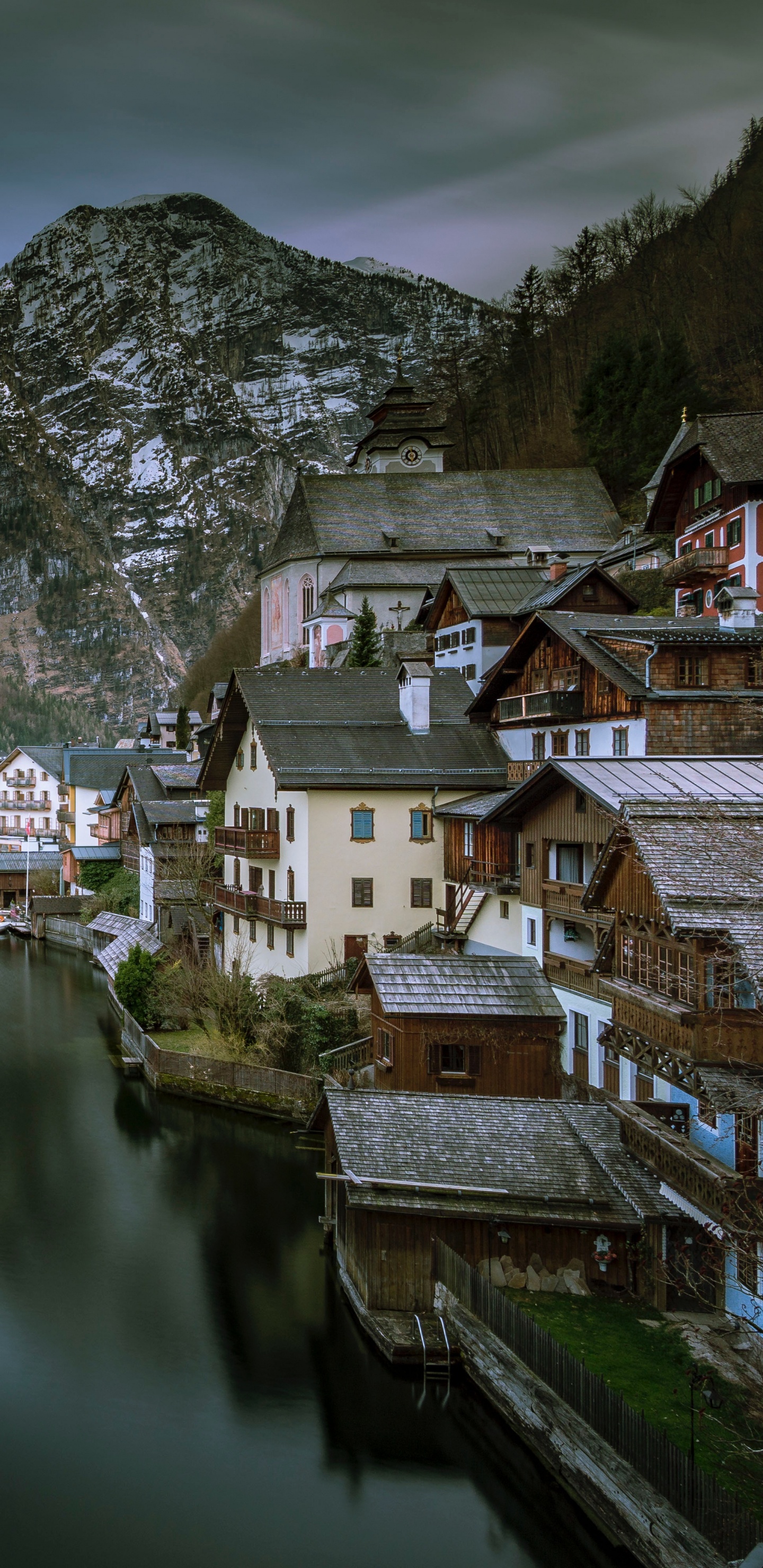 Nature, Eau, Fjord, Réflexion, Highland. Wallpaper in 1440x2960 Resolution