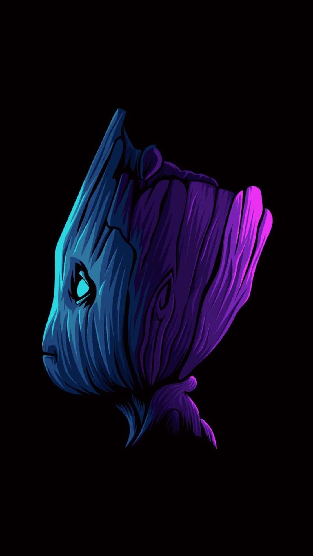 Bébé Grand, Groot, Art, Pétale, Purple. Wallpaper in 1080x1920 Resolution