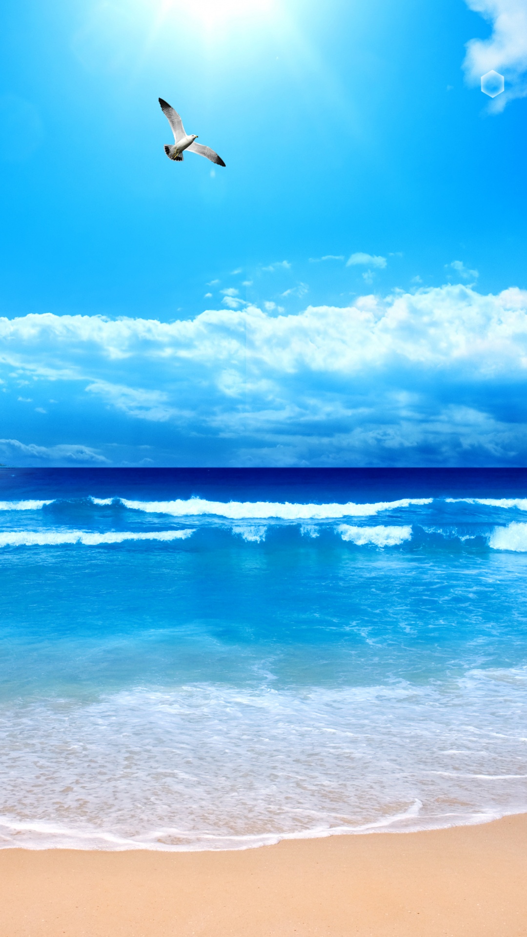 Gewässer, Ozean, Natur, Meer, Blau. Wallpaper in 1080x1920 Resolution
