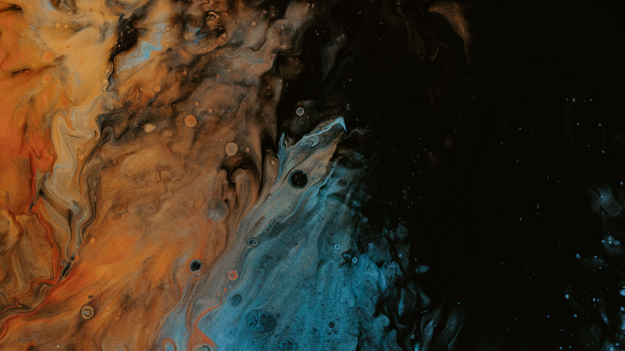 Braune Und Schwarze Abstrakte Malerei. Wallpaper in 1280x720 Resolution