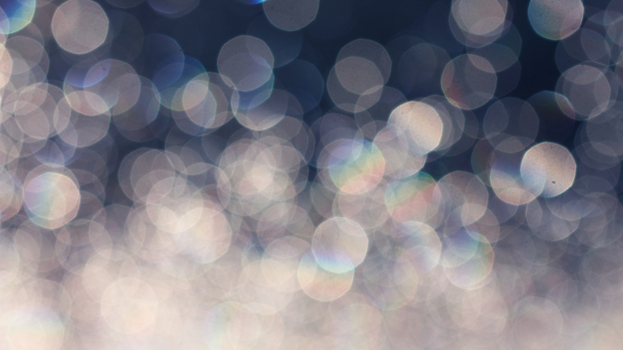 Weiße Und Blaue Bokeh-Lichter. Wallpaper in 1280x720 Resolution