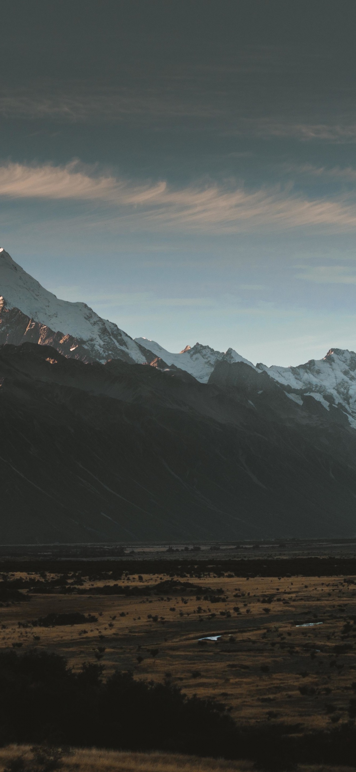 Aoraki Mount Cook, Montaña, Paisaje Natural, Nieve, Highland. Wallpaper in 1242x2688 Resolution