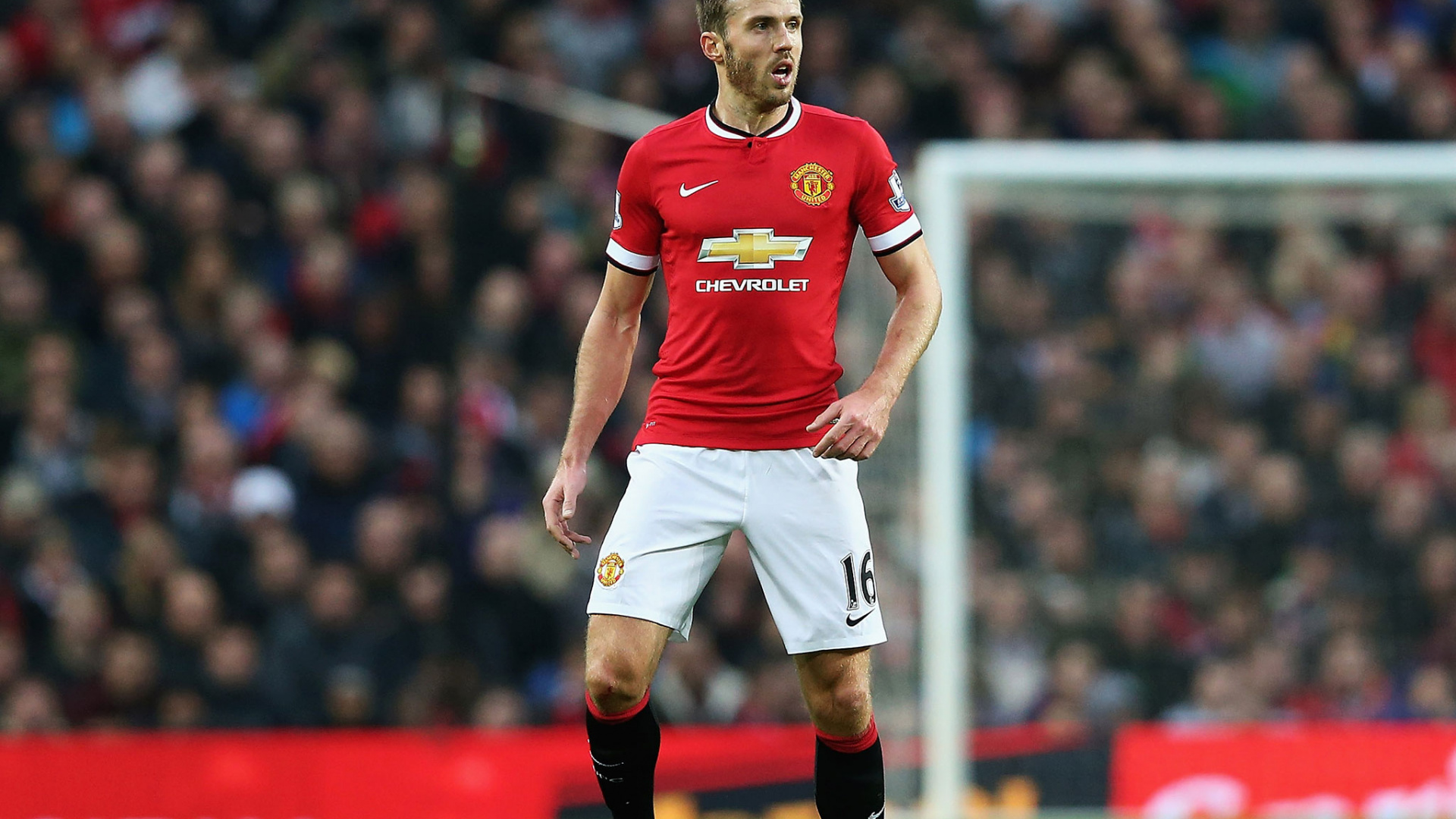 Man in Red Nike Soccer Jersey Shirt and White Shorts. Wallpaper in 1920x1080 Resolution