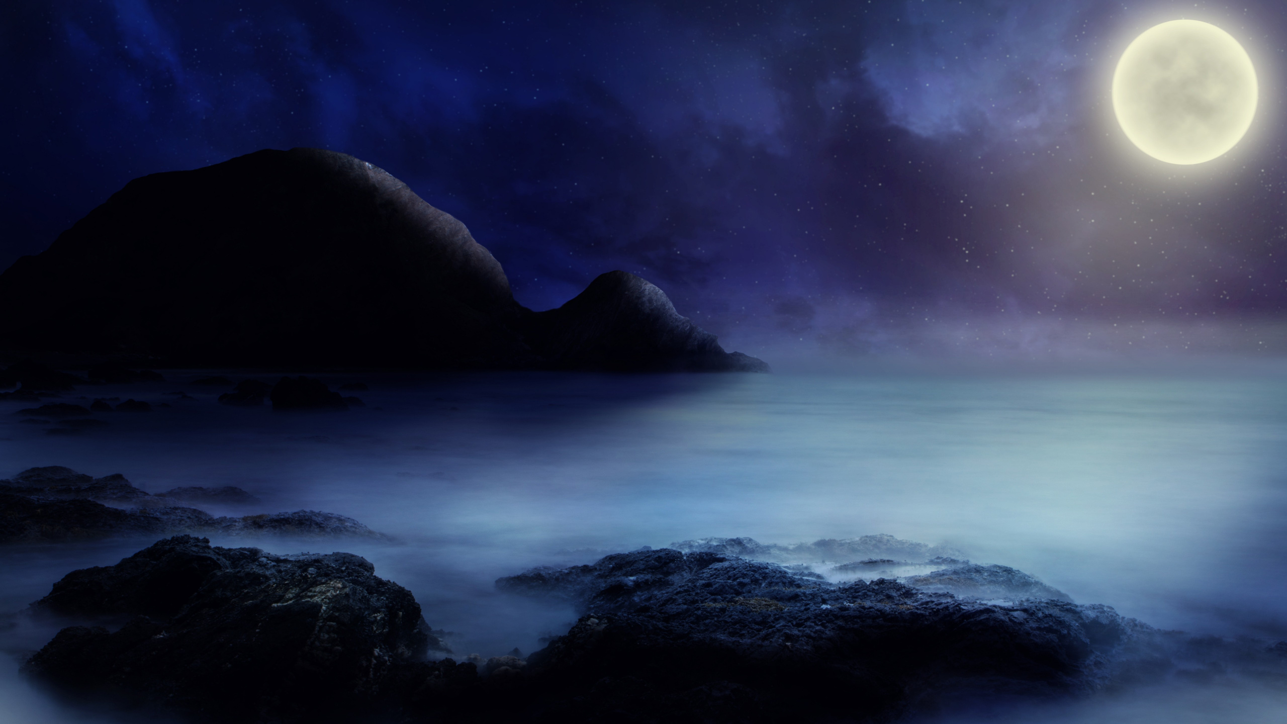 Cloud, Atmosphere, Light, Nature, Moon. Wallpaper in 2560x1440 Resolution