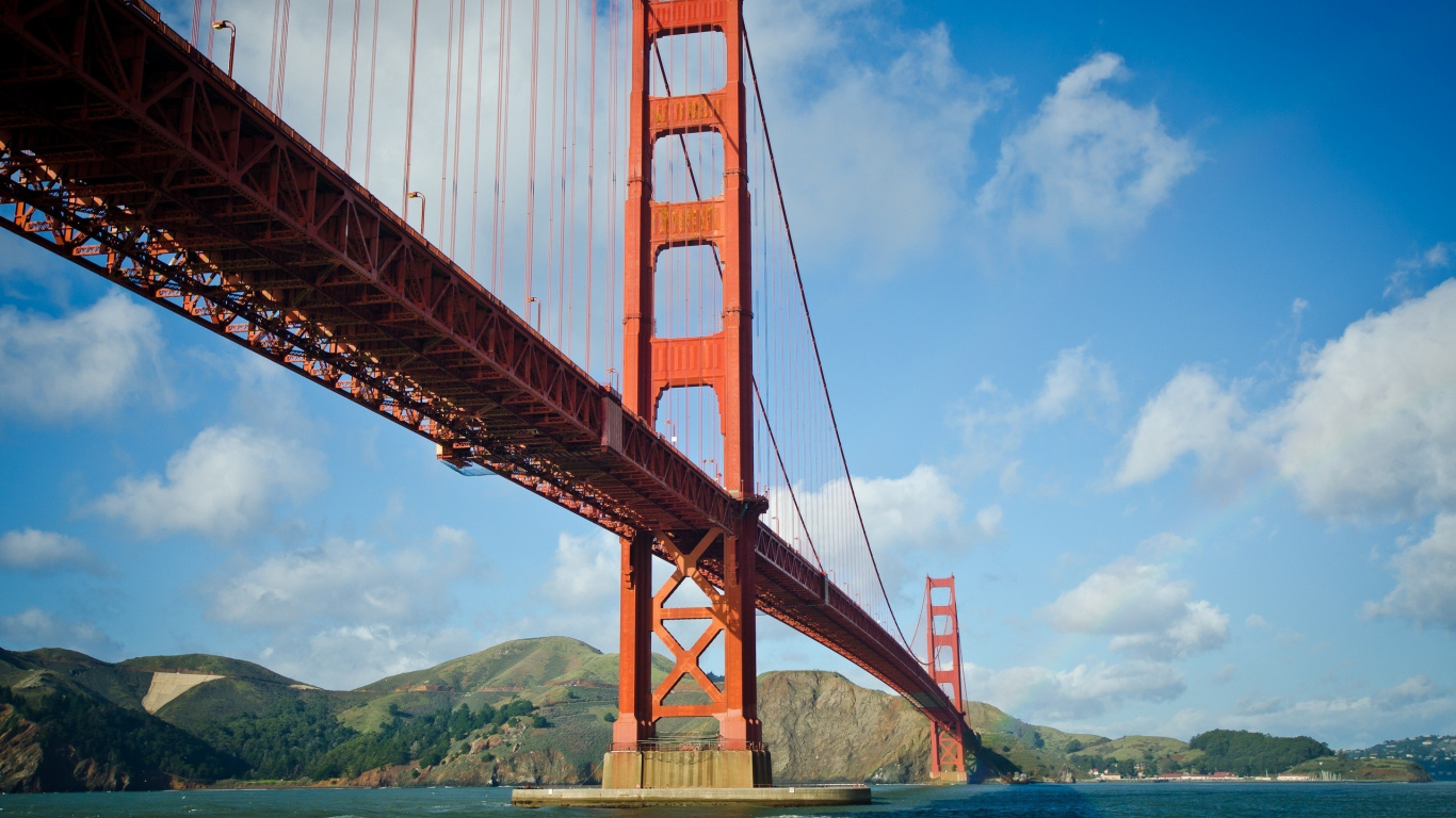 Pont du Golden Gate San Francisco Californie. Wallpaper in 1366x768 Resolution