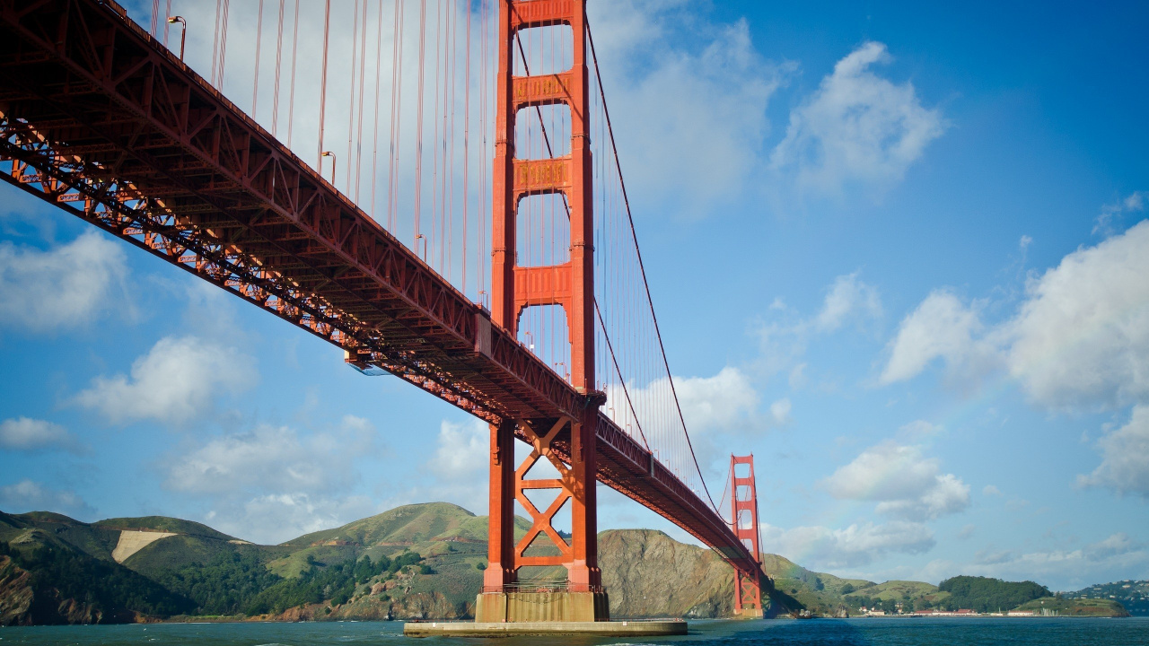 Golden Gate Bridge San Francisco Kalifornien. Wallpaper in 1280x720 Resolution