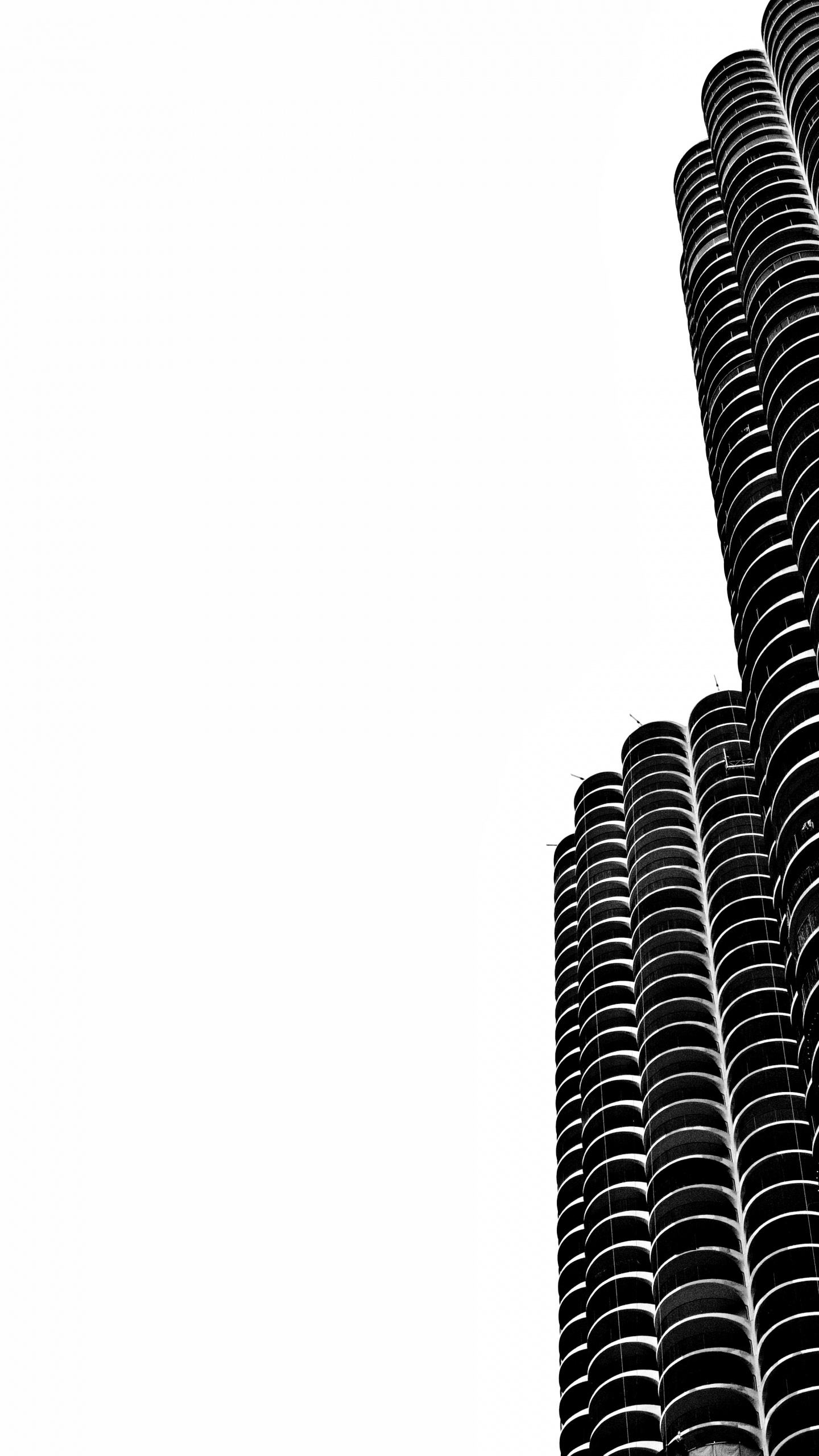 Weiß-schwarz Gestreiftes Textil. Wallpaper in 1440x2560 Resolution