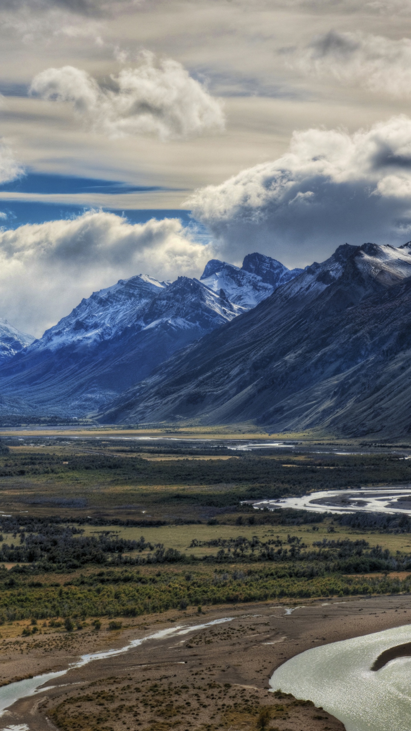 Highland, Valle, Montaña, Paisaje Natural, Cumulus. Wallpaper in 1440x2560 Resolution