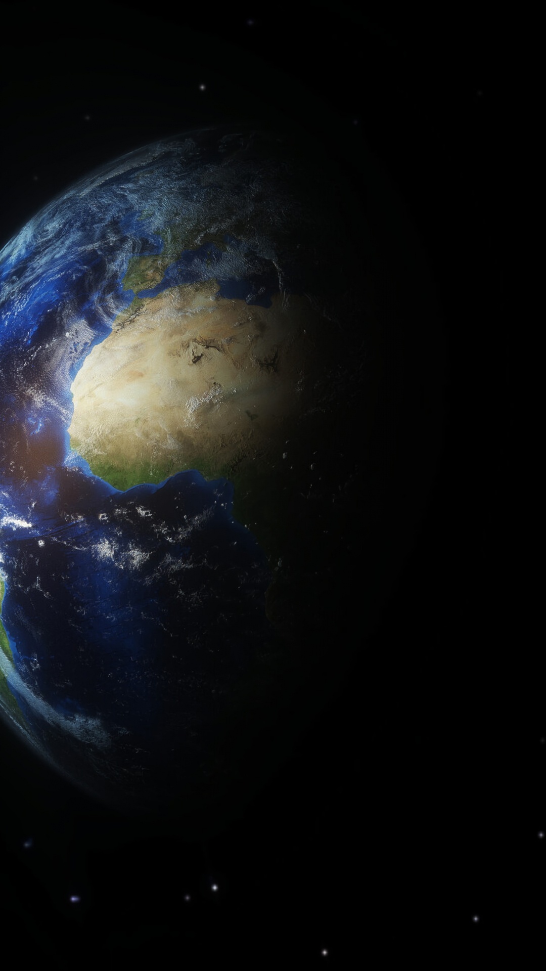 Blauer Und Brauner Planet Erde. Wallpaper in 1080x1920 Resolution