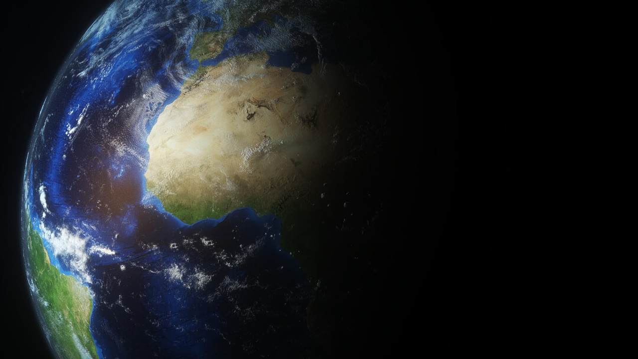 Blue and Brown Planet Earth. Wallpaper in 1280x720 Resolution