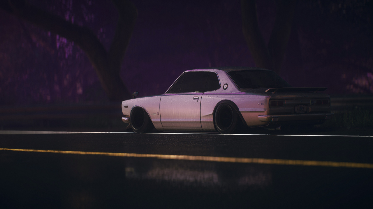 White Coupe on a Road. Wallpaper in 1280x720 Resolution