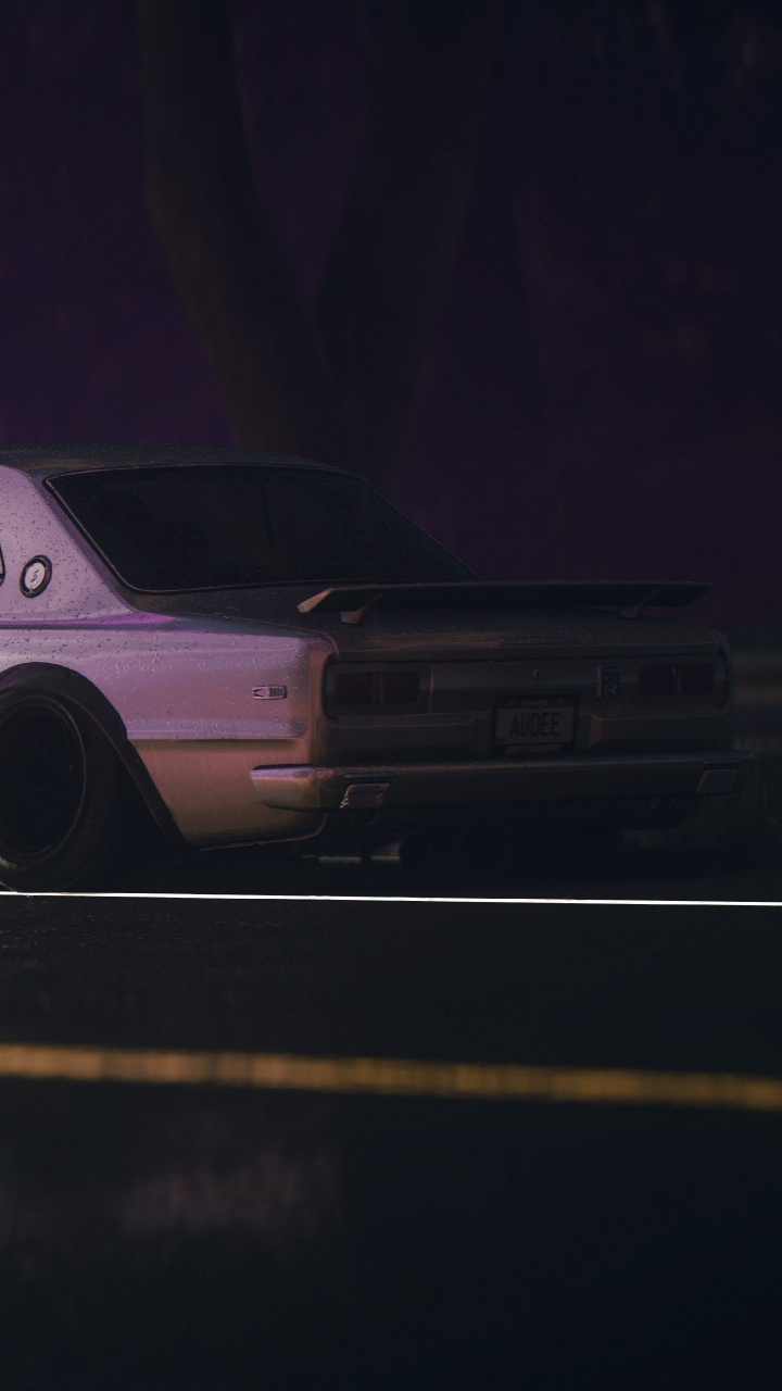 White Coupe on a Road. Wallpaper in 720x1280 Resolution