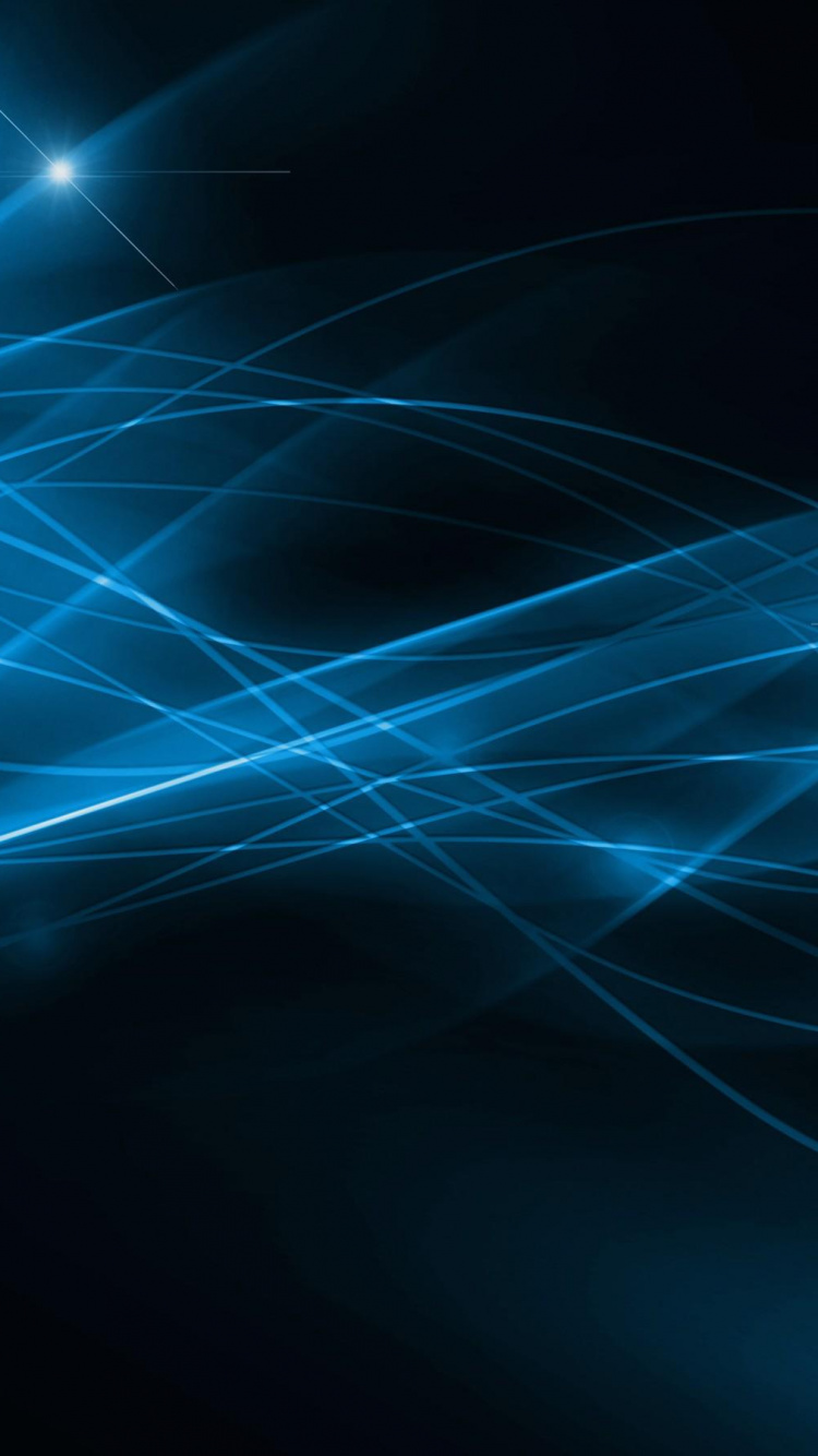 Blue and White Light Streaks. Wallpaper in 750x1334 Resolution