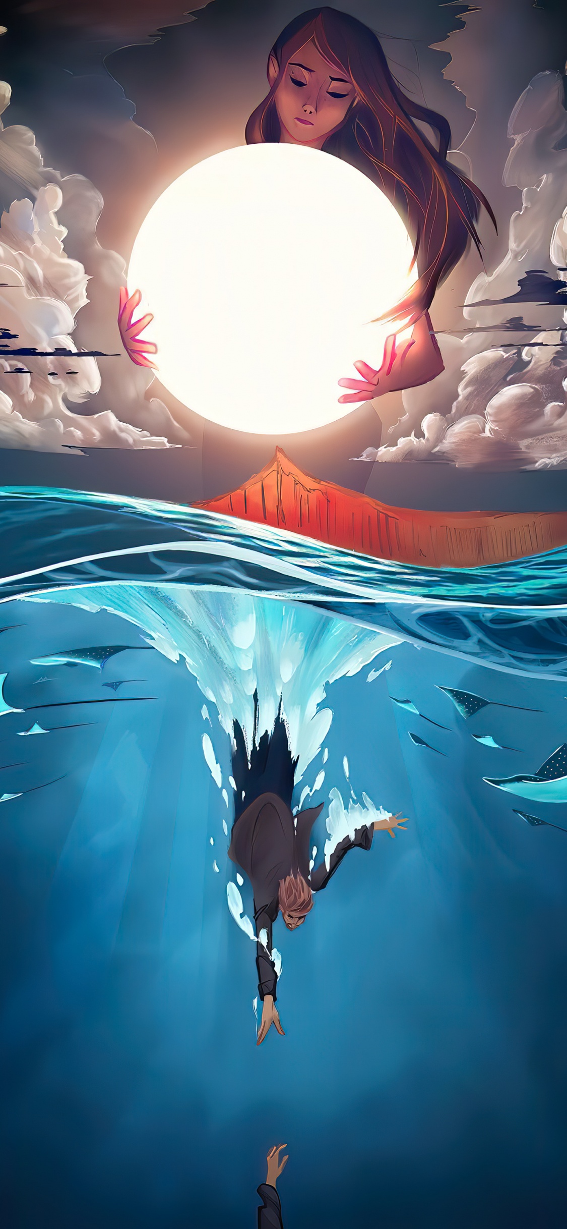 Licht, Sam Kolder, Animation, Kunst, Grafik-design. Wallpaper in 1125x2436 Resolution