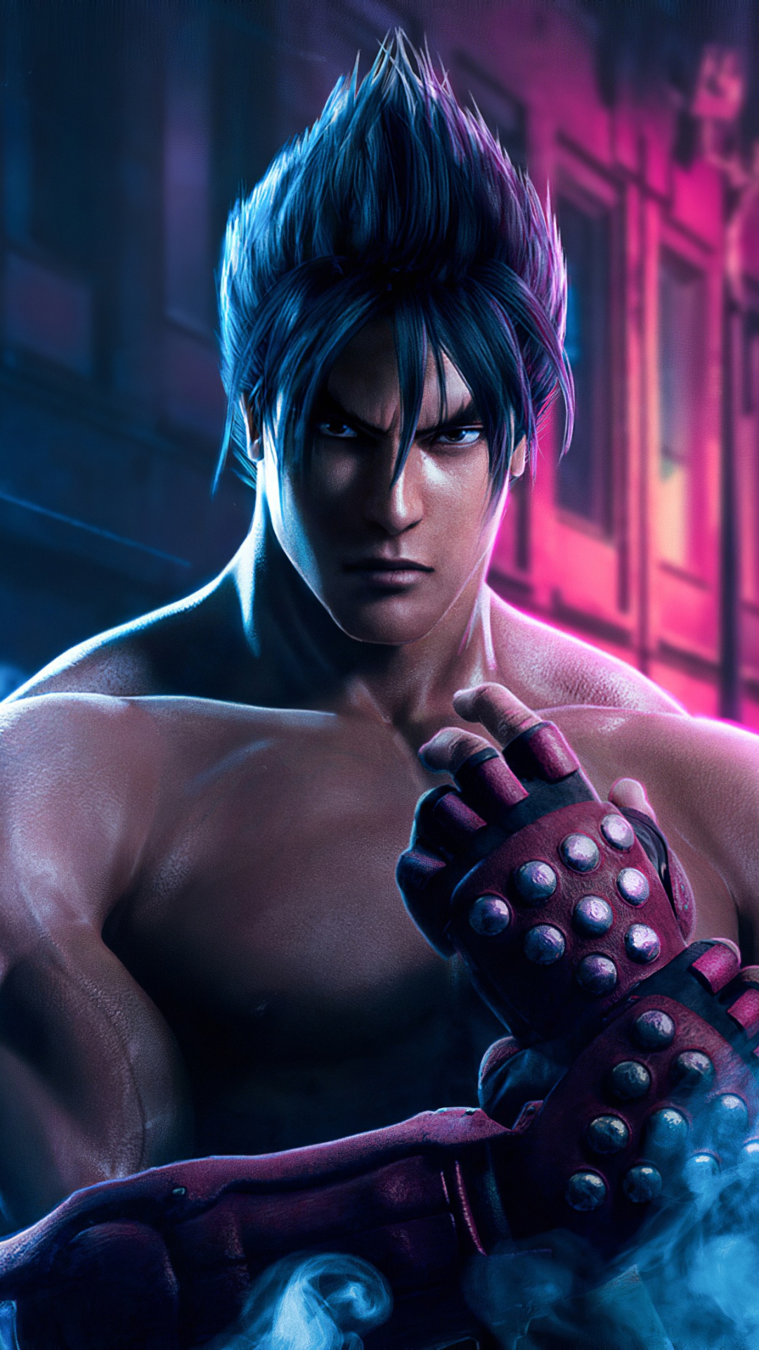 Jin Kazama, Games, Muskel, Adventure, Barechested. Wallpaper in 1080x1920 Resolution