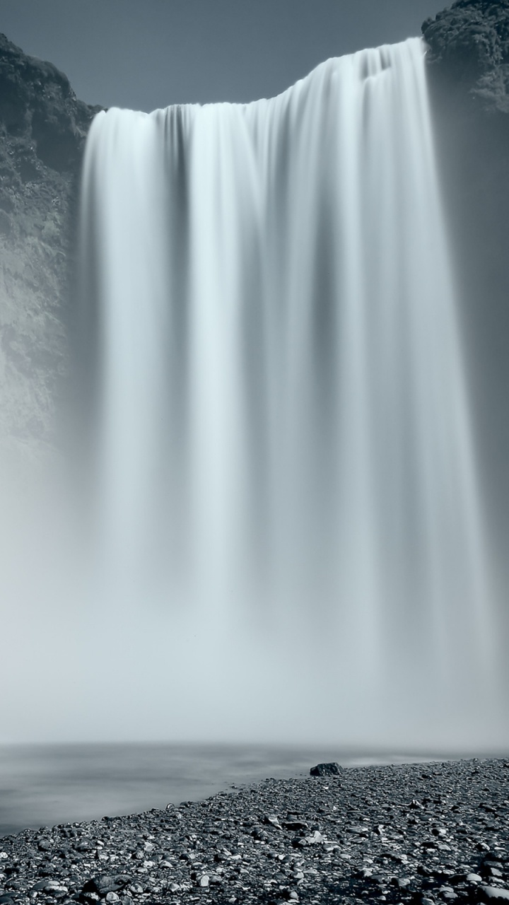 Wasserfall, Gewässer, Natur, Wasser, Wasserressourcen. Wallpaper in 720x1280 Resolution