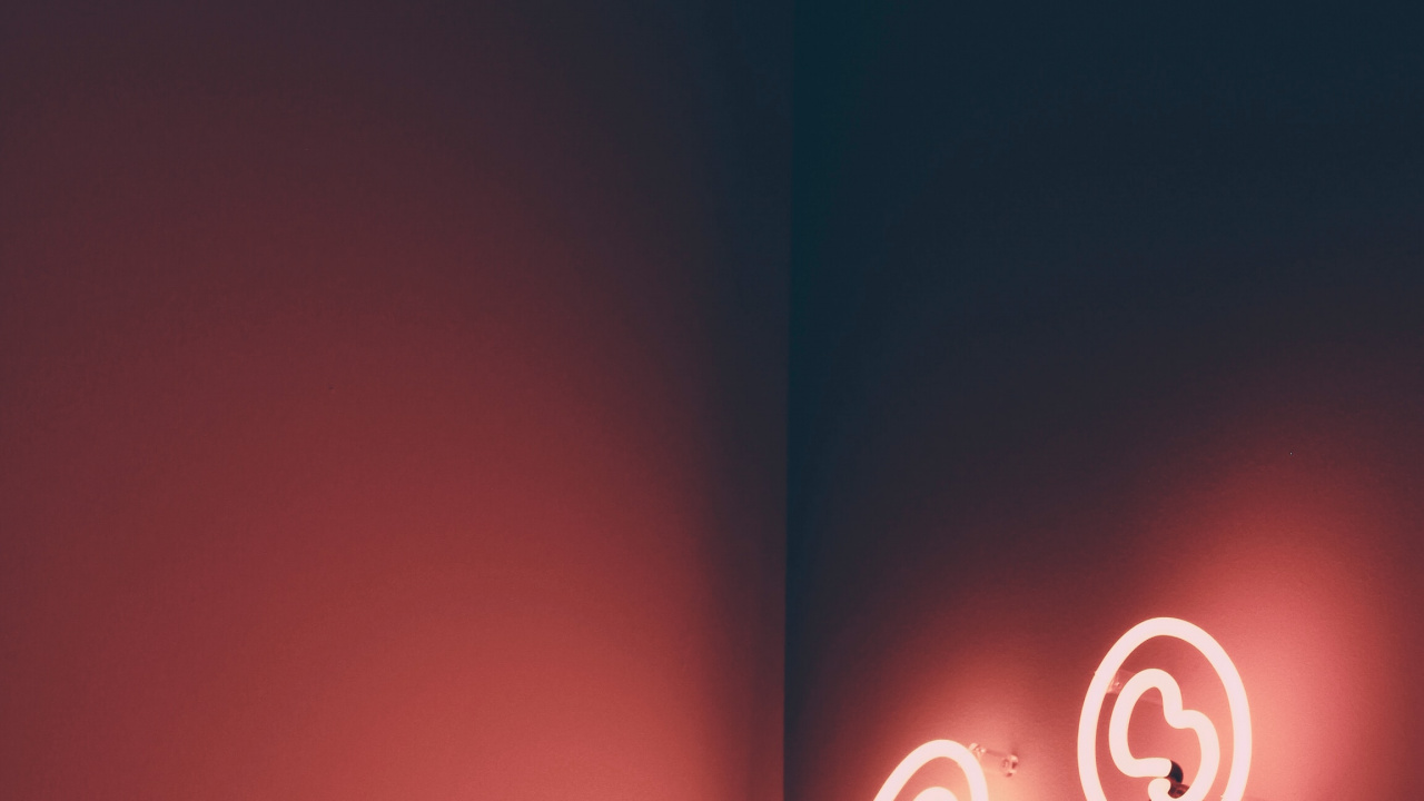 Rotes Herz Mit Leuchte. Wallpaper in 1280x720 Resolution