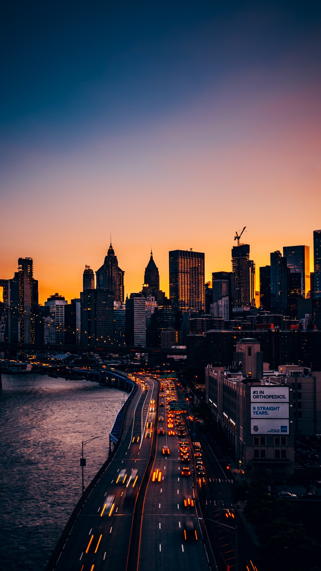 Paysage Urbain, Pont de Brooklyn, Android, Smartphone, Bâtiment. Wallpaper in 1080x1920 Resolution