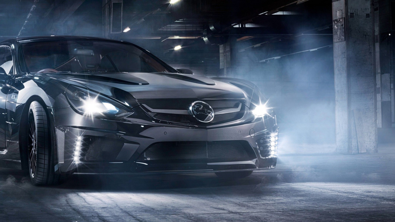 Plata Mercedes Benz Clase c Coupe. Wallpaper in 1280x720 Resolution