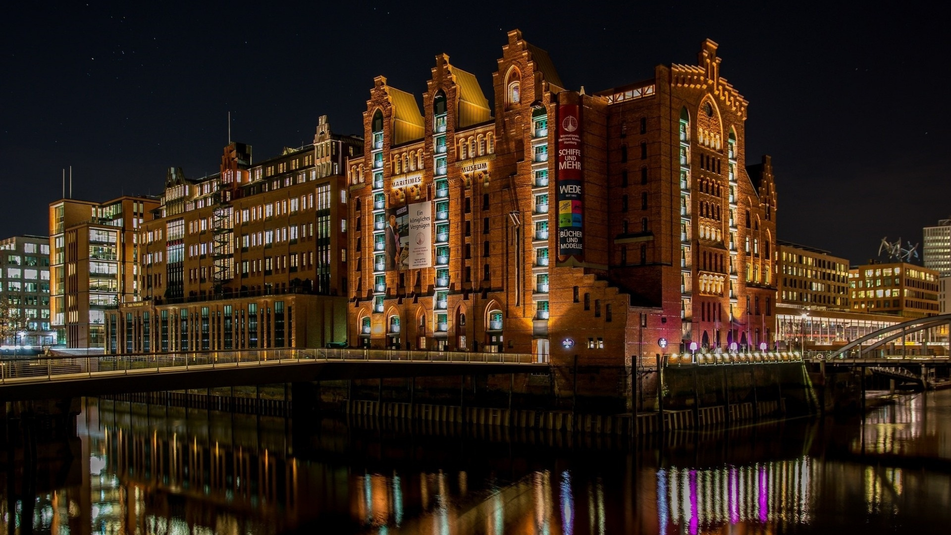 Musée Maritime de Hambourg, Musée Maritime International, Musée, Musée Maritime, Eau. Wallpaper in 1920x1080 Resolution