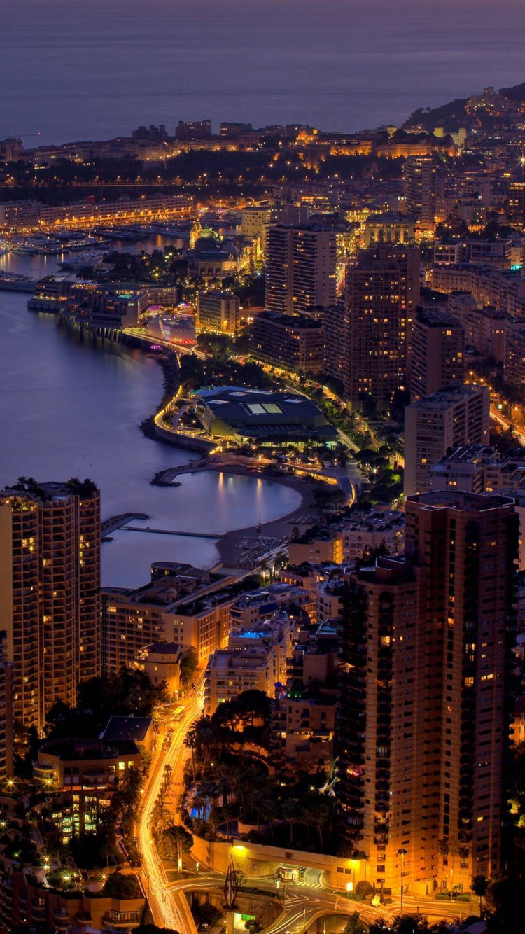 City Skyline During Night Time. Wallpaper in 750x1334 Resolution