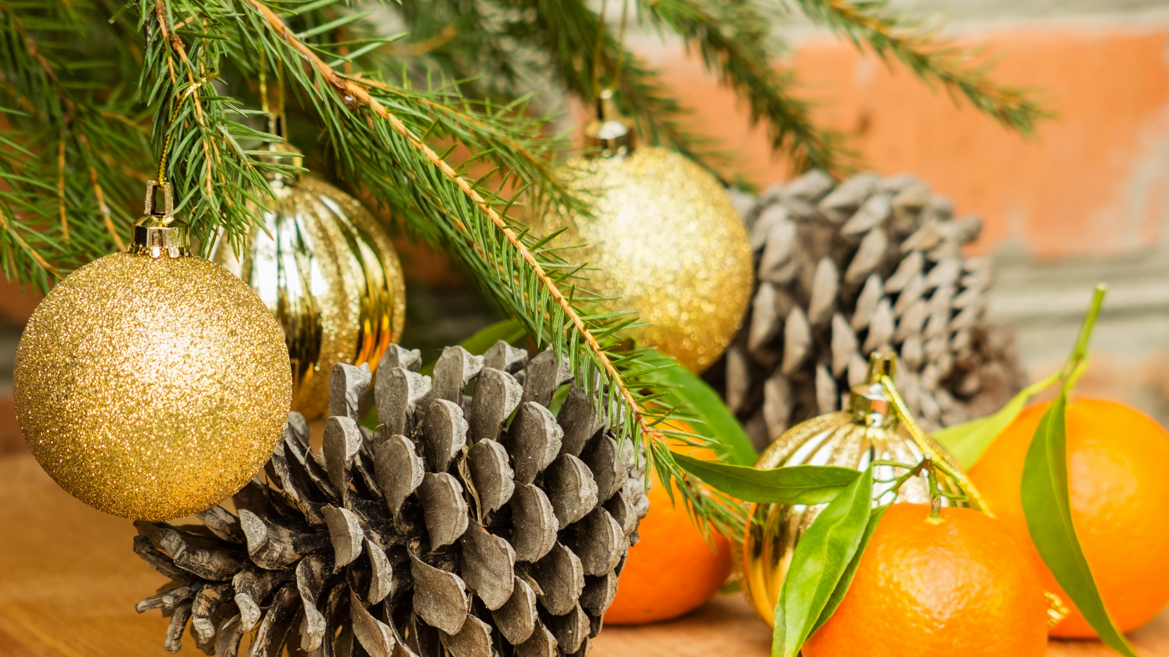 Nochevieja, El Día De Navidad, Adorno de Navidad, Decoración de la Navidad, el Pino de la Familia. Wallpaper in 3840x2160 Resolution