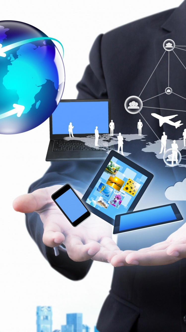 Personne Tenant un Smartphone Android Blanc. Wallpaper in 750x1334 Resolution